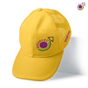 BONÉ AMERICANO AMARELO COM TELA